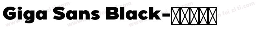 Giga Sans Black字体转换